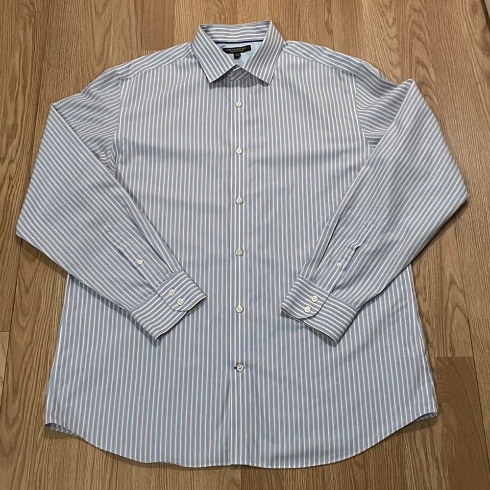 Banana Republic Men’s XL Long Sleeve Button Down Shirt Non-Iron Slim Fit Striped